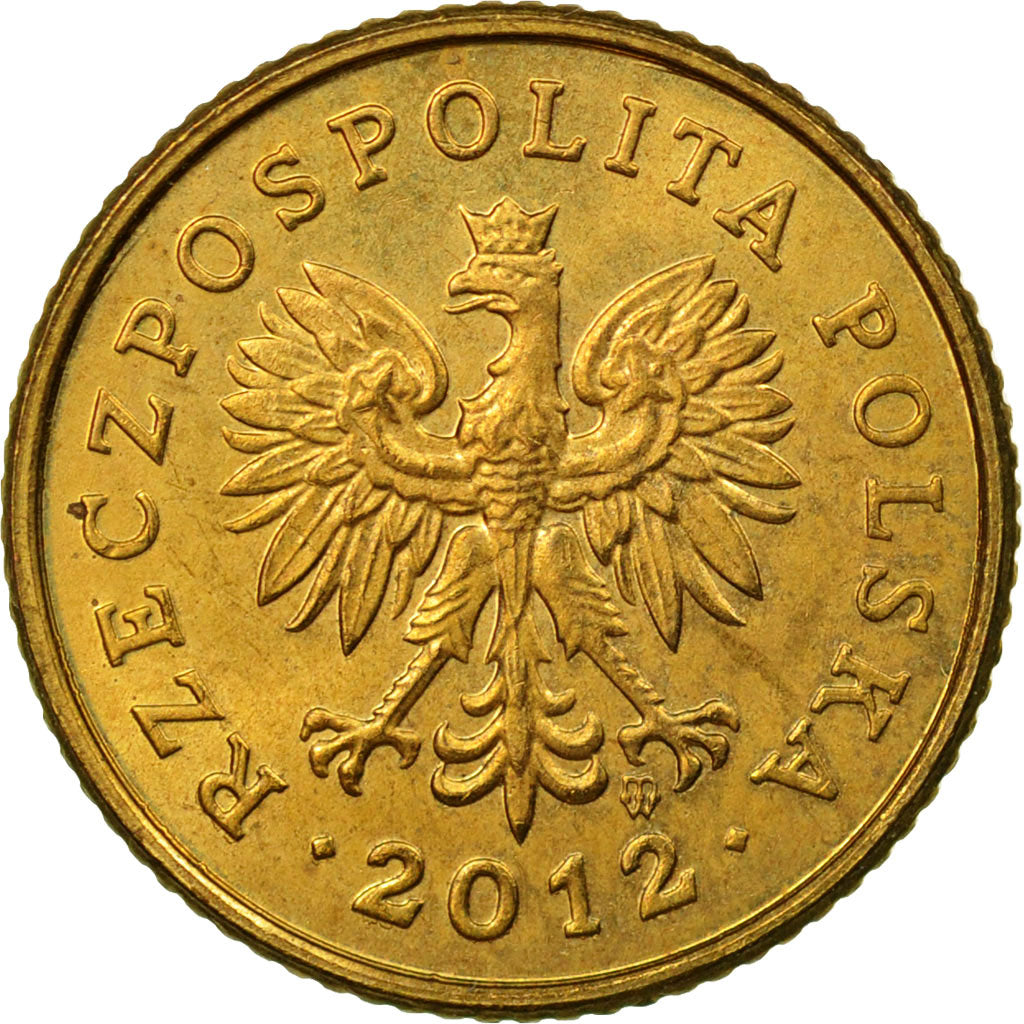 Coin, Poland, Grosz, 2012, Warsaw, EF(40-45), Brass, KM:276