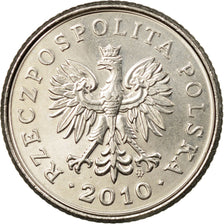 Coin, Poland, 50 Groszy, 2010, Warsaw, EF(40-45), Copper-nickel, KM:281