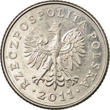 Coin, Poland, 50 Groszy, 2011, Warsaw, EF(40-45), Copper-nickel, KM:281