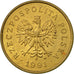 Coin, Poland, 2 Grosze, 1991, Warsaw, EF(40-45), Brass, KM:277