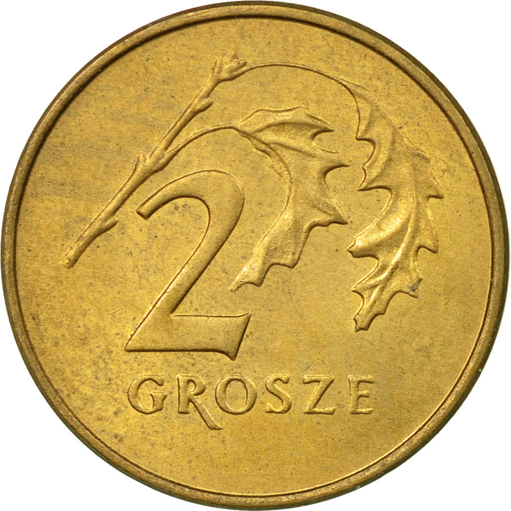 Coin, Poland, 2 Grosze, 1991, Warsaw, EF(40-45), Brass, KM:277