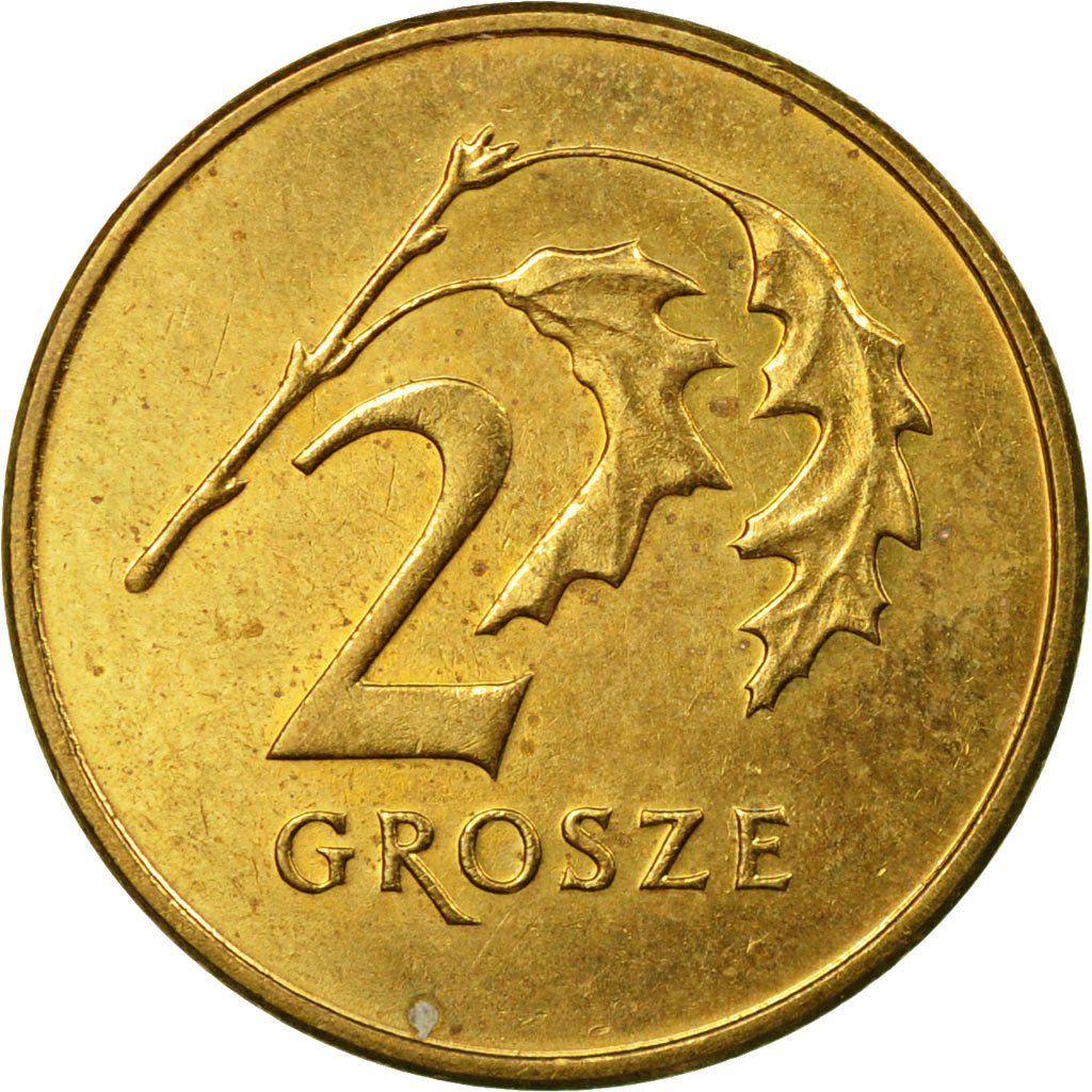Coin, Poland, 2 Grosze, 2010, Warsaw, EF(40-45), Brass, KM:277