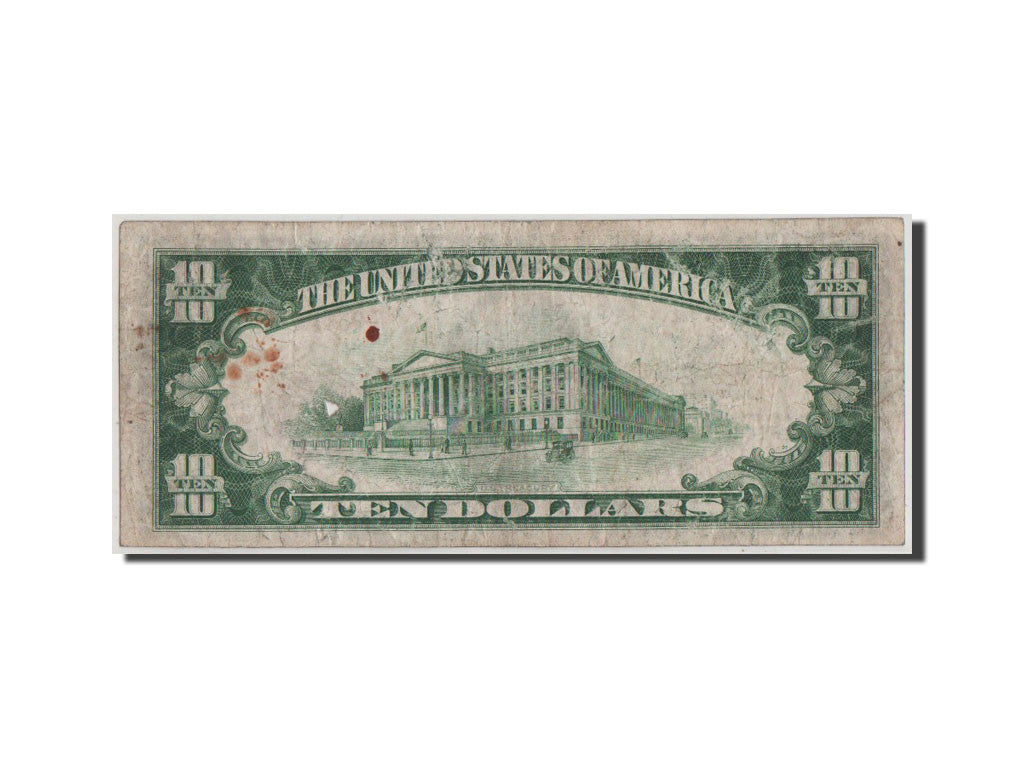 Banknot, USA, 10 Dollars, 1929, VF(20-25)