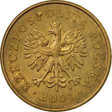 Coin, Poland, 2 Grosze, 2001, Warsaw, EF(40-45), Brass, KM:277
