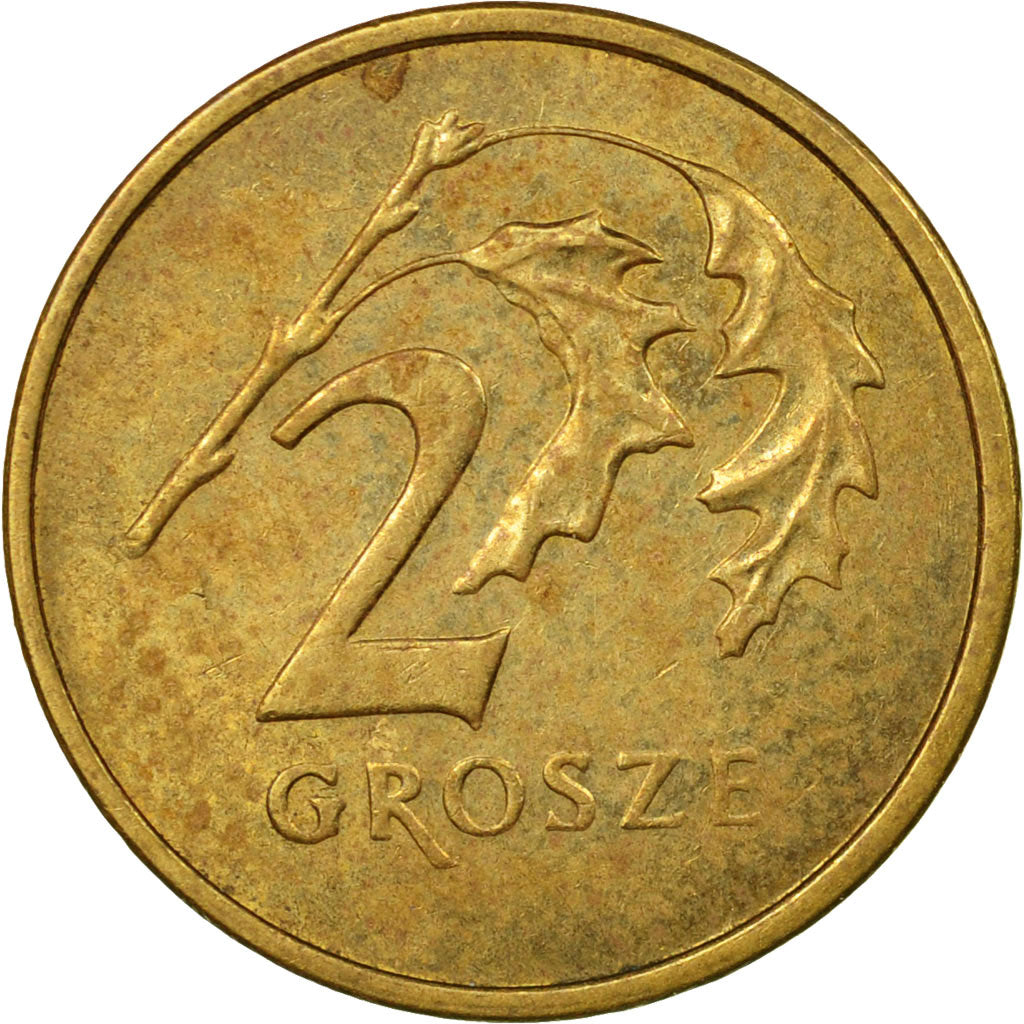 Coin, Poland, 2 Grosze, 2001, Warsaw, EF(40-45), Brass, KM:277