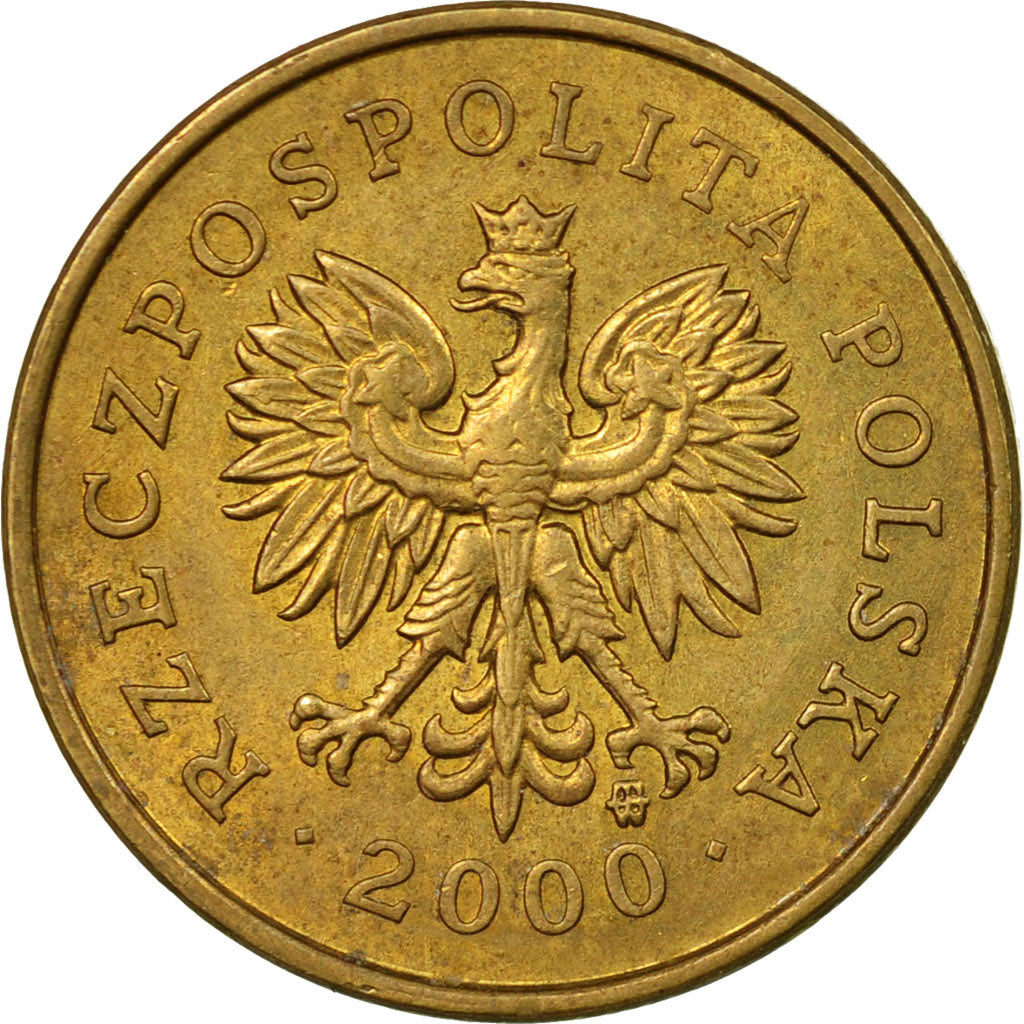 Coin, Poland, 2 Grosze, 2000, Warsaw, EF(40-45), Brass, KM:277