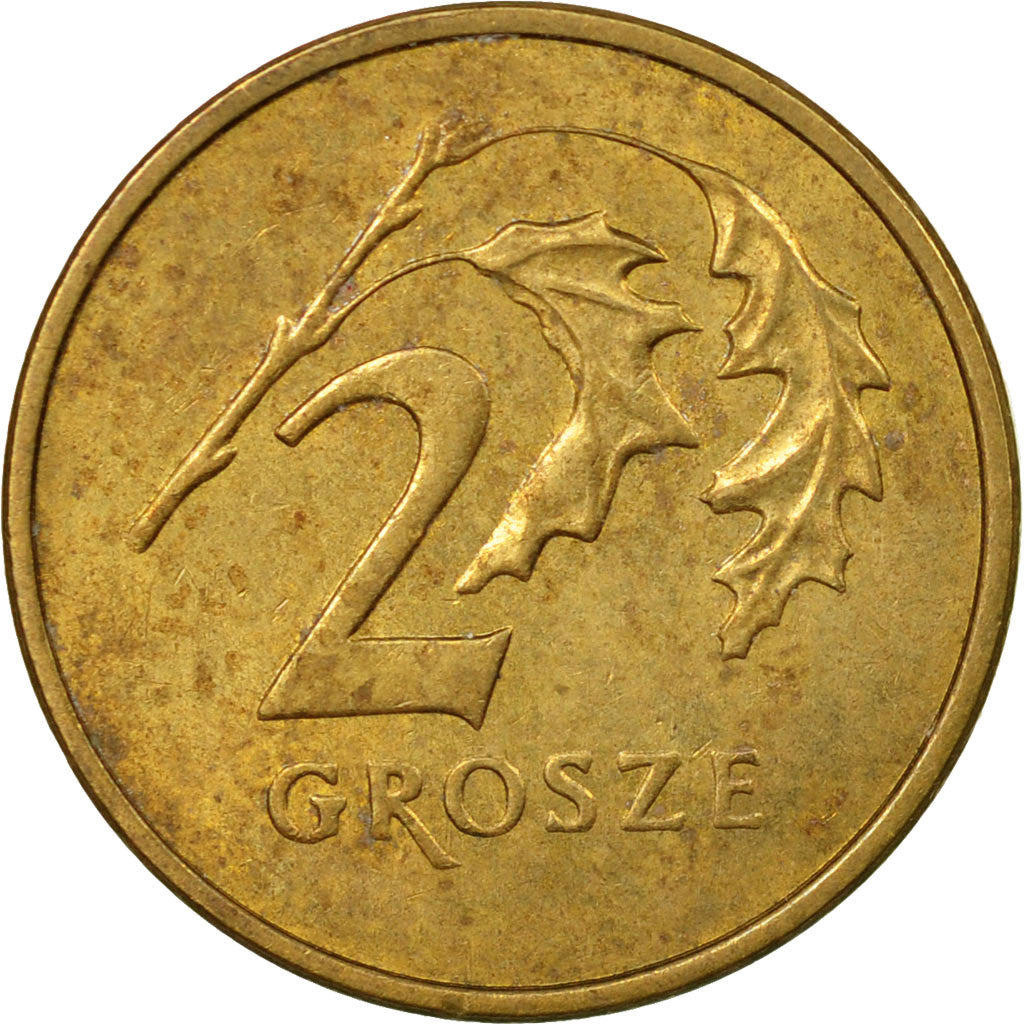 Coin, Poland, 2 Grosze, 2000, Warsaw, EF(40-45), Brass, KM:277