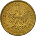 Coin, Poland, 5 Groszy, 1993, Warsaw, EF(40-45), Brass, KM:278