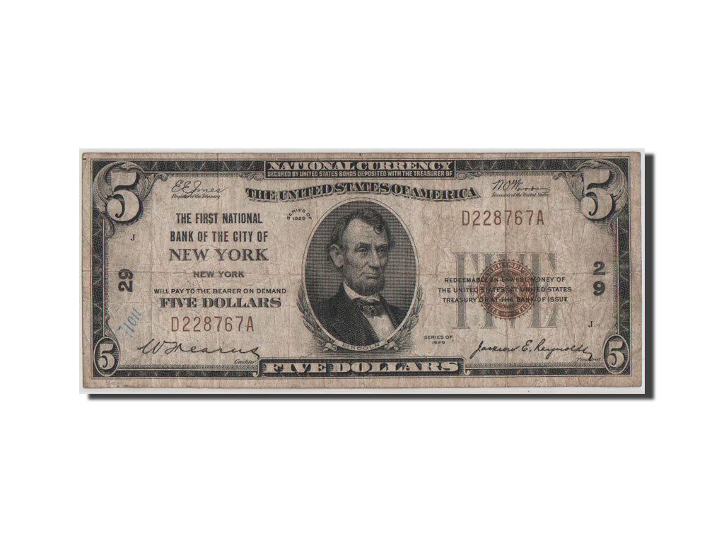 United States, 5 Dollars, 1929, F(12-15)
