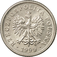 Coin, Poland, 10 Groszy, 1999, Warsaw, EF(40-45), Copper-nickel, KM:279