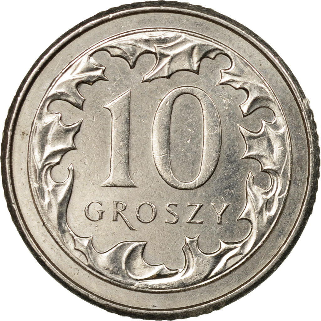 Moneta, Polonia, 10 Groszy, 2011, Warsaw, BB, Rame-nichel, KM:279