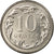 Moneda, Polonia, 10 Groszy, 2011, Warsaw, MBC, Cobre - níquel, KM:279