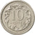 Coin, Poland, 10 Groszy, 2001, Warsaw, EF(40-45), Copper-nickel, KM:279
