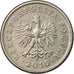 Coin, Poland, 20 Groszy, 2010, Warsaw, EF(40-45), Copper-nickel, KM:280