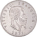 Moneda, Italia, Vittorio Emanuele II, 5 Lire, 1871, Milan, MBC, Plata, KM:8.3