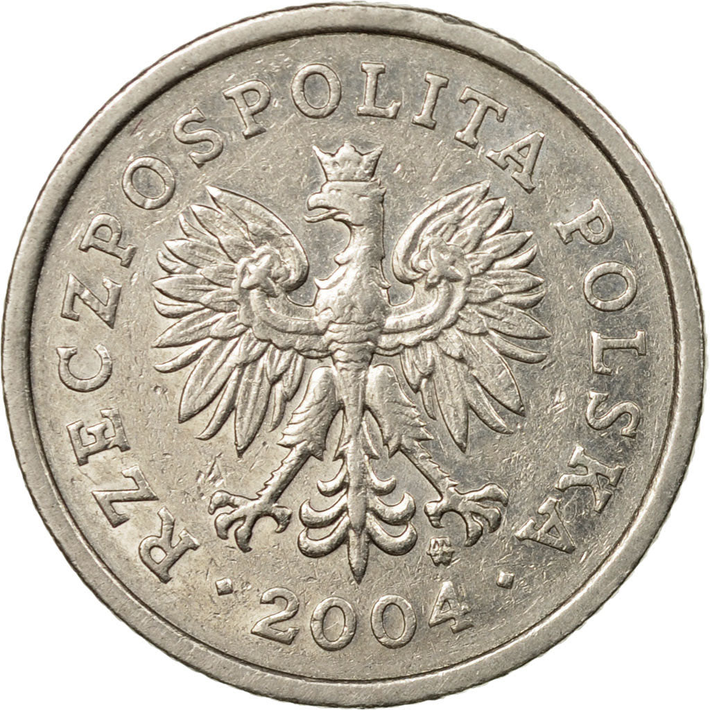 Moneta, Polonia, 20 Groszy, 2004, Warsaw, BB, Rame-nichel, KM:280