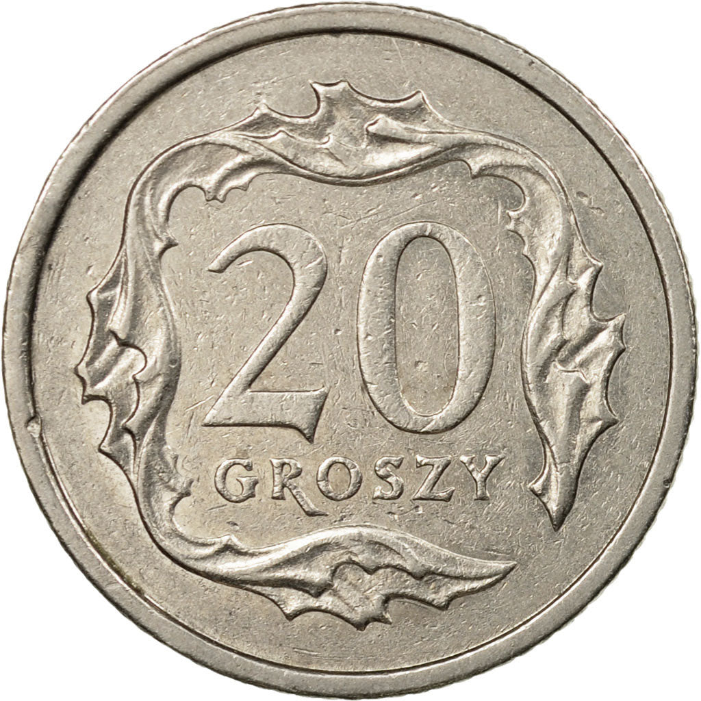 Moneta, Polonia, 20 Groszy, 2004, Warsaw, BB, Rame-nichel, KM:280