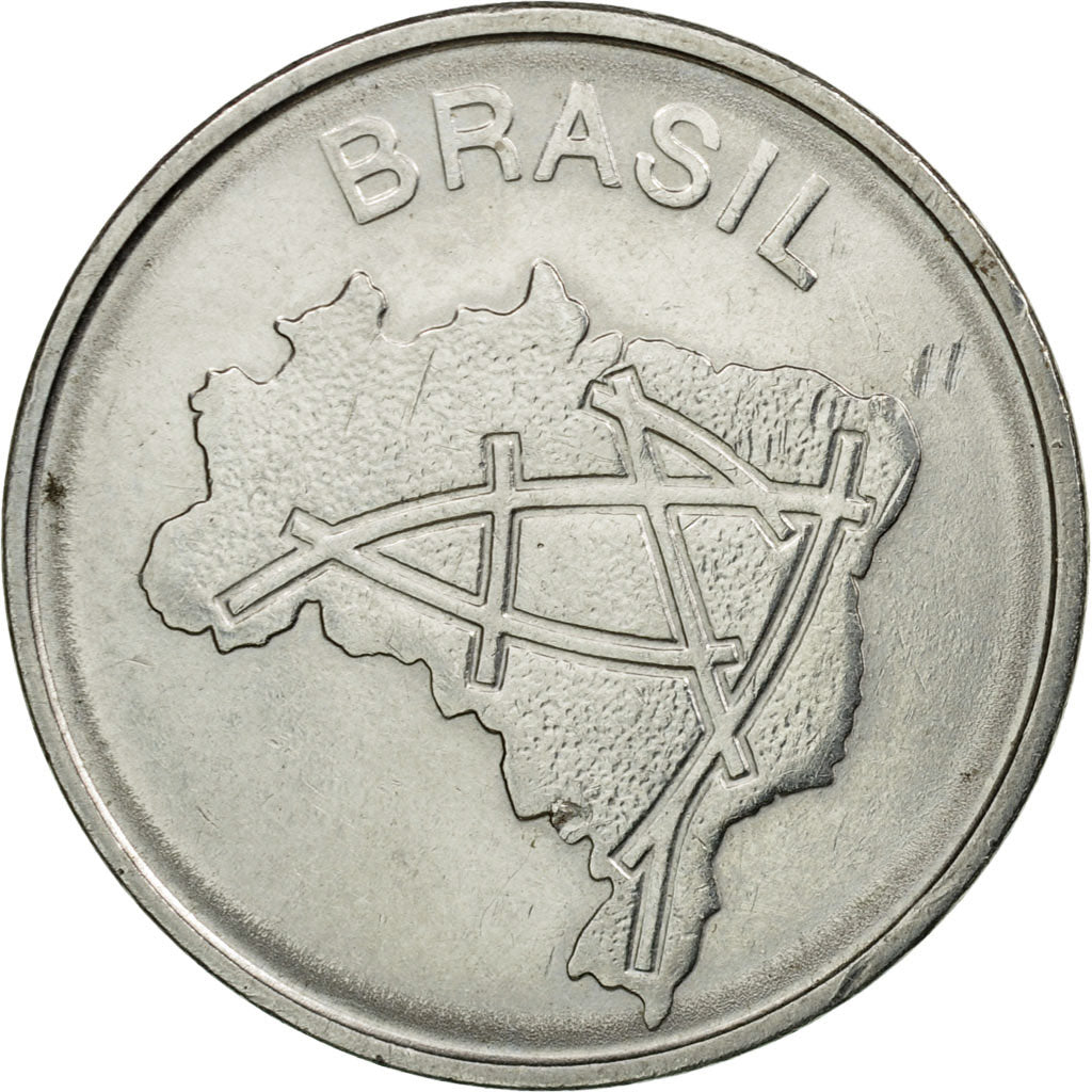 Monnaie, Brésil, 10 Cruzeiros, 1986, TTB, Stainless Steel, KM:592.2