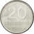 Moneda, Brasil, 20 Cruzeiros, 1984, MBC, Acero inoxidable, KM:593.1