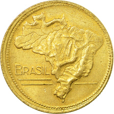 Coin, Brazil, 2 Cruzeiros, 1945, EF(40-45), Aluminum-Bronze, KM:559