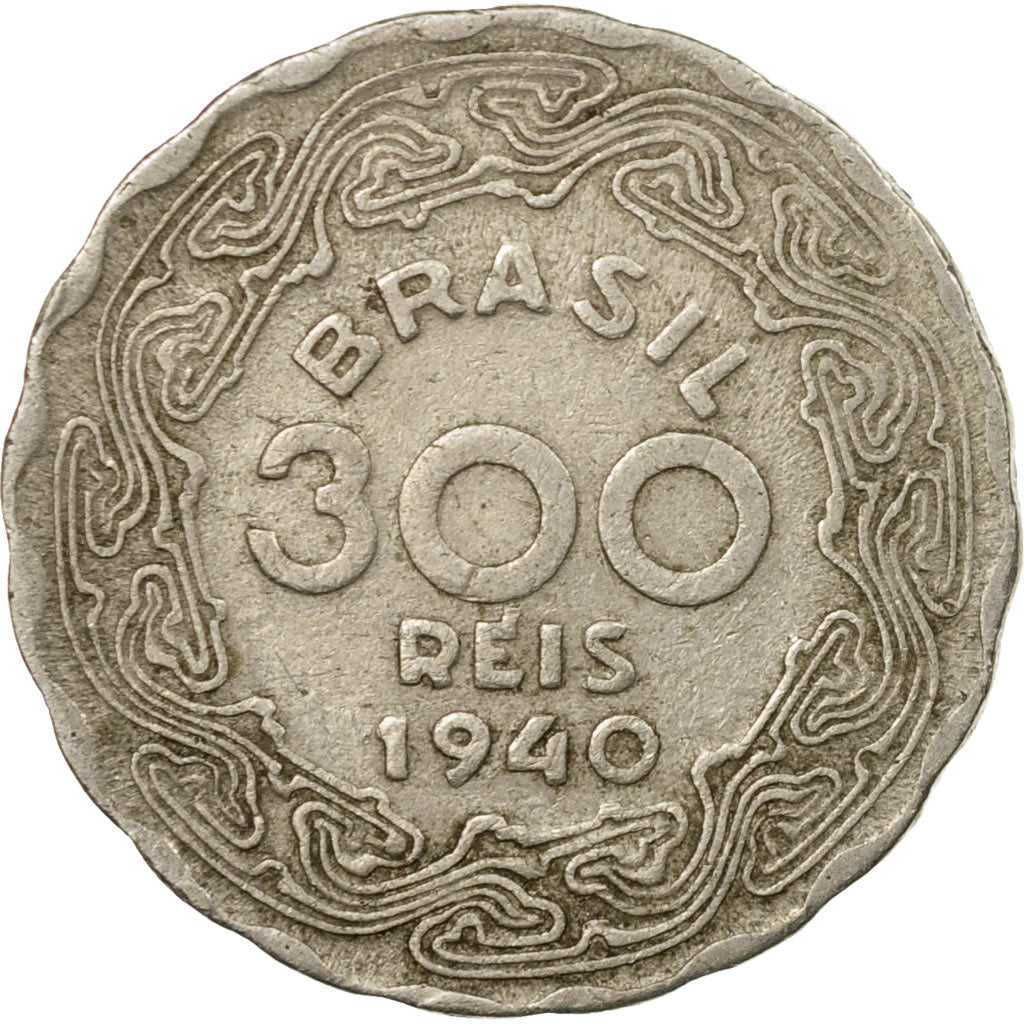 Coin, Brazil, 300 Reis, 1940, VF(30-35), Copper-nickel, KM:546