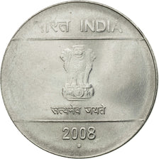 Coin, INDIA-REPUBLIC, Rupee, 2008, EF(40-45), Stainless Steel, KM:331
