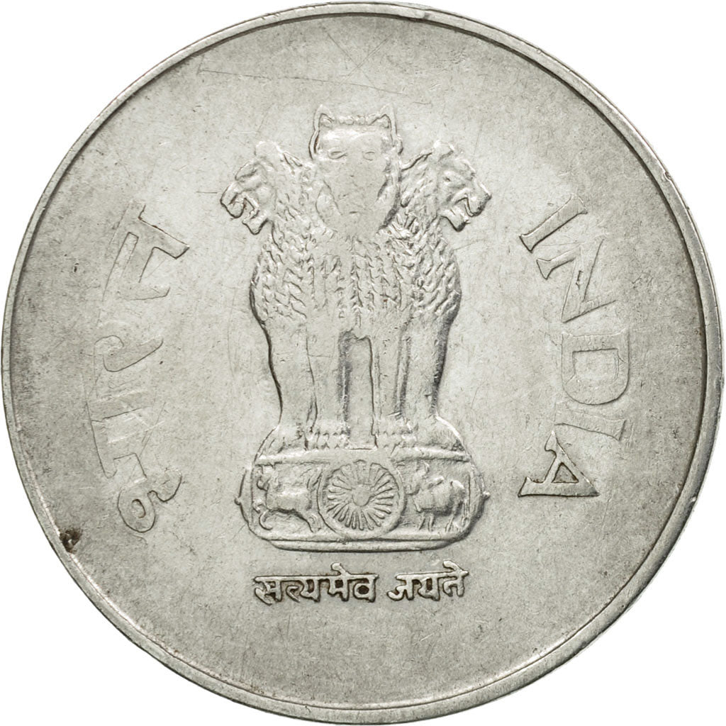 Coin, INDIA-REPUBLIC, Rupee, 2000, EF(40-45), Stainless Steel, KM:92.2