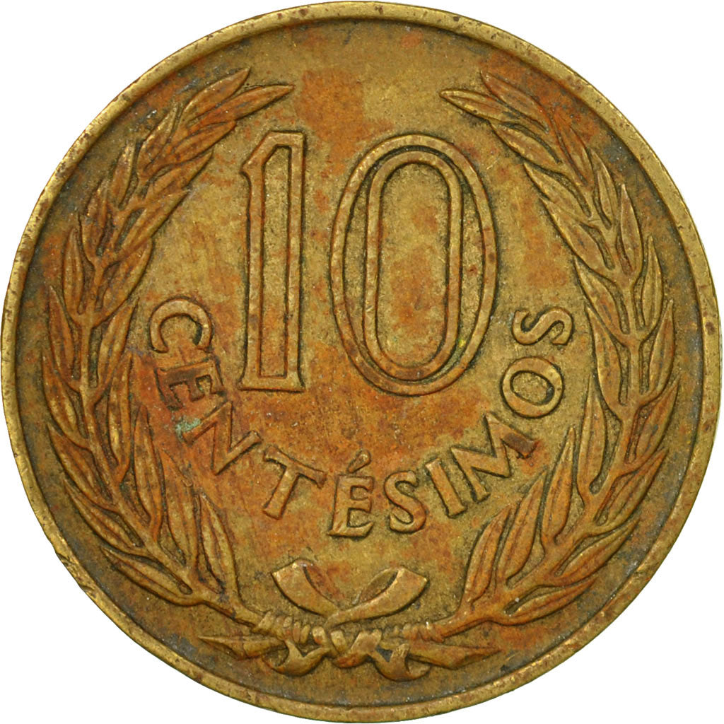 Coin, Uruguay, 10 Centesimos, 1960, VF(30-35), Nickel-brass, KM:39