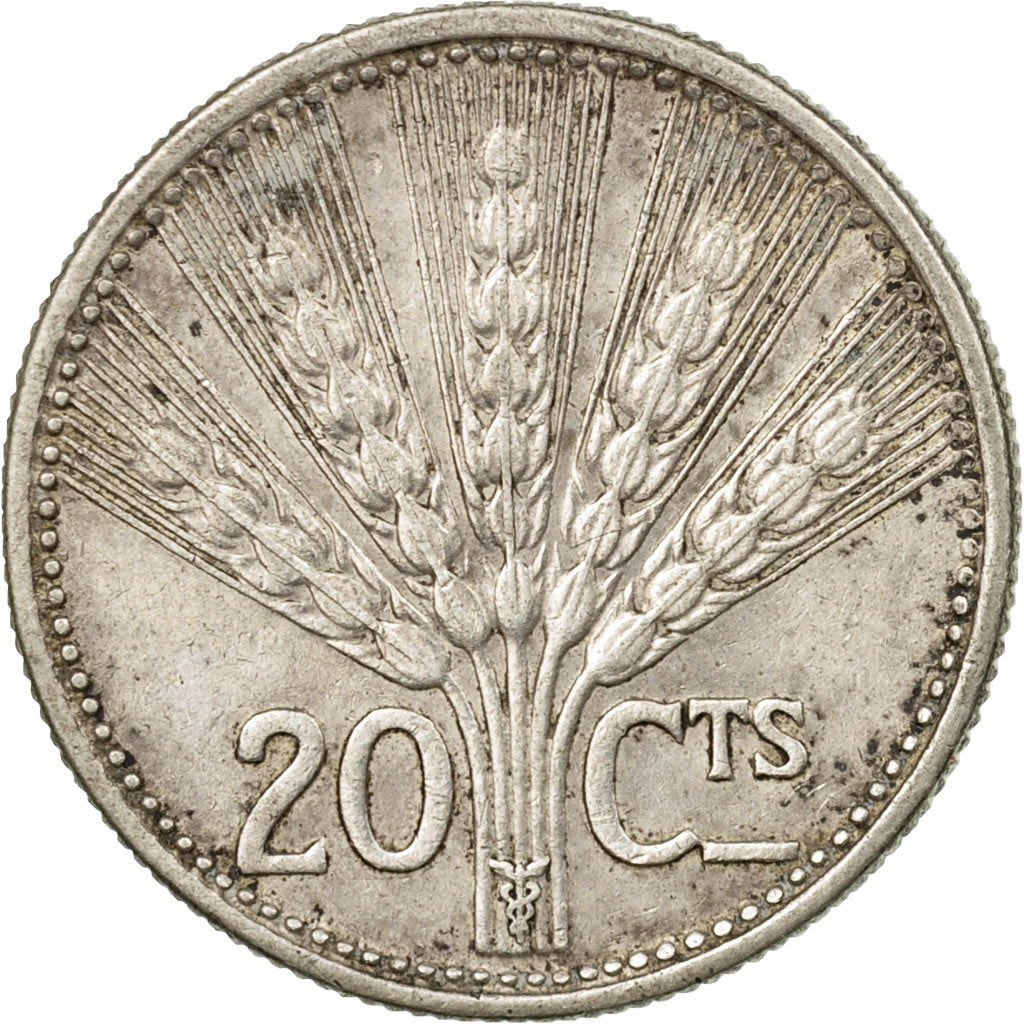 Coin, Uruguay, 20 Centesimos, 1954, Utrecht, EF(40-45), Silver, KM:36