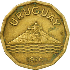 Coin, Uruguay, 20 Centesimos, 1976, Santiago, EF(40-45), Aluminum-Bronze, KM:67