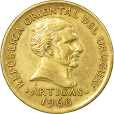 Monnaie, Uruguay, 10 Pesos, 1968, Santiago, TTB, Nickel-brass, KM:51