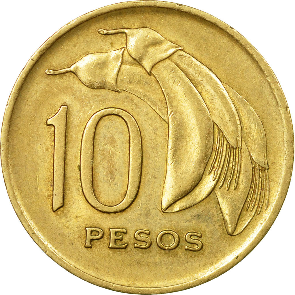 Monnaie, Uruguay, 10 Pesos, 1968, Santiago, TTB, Nickel-brass, KM:51