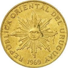 Monnaie, Uruguay, 10 Pesos, 1969, Santiago, TTB, Aluminum-Bronze, KM:54