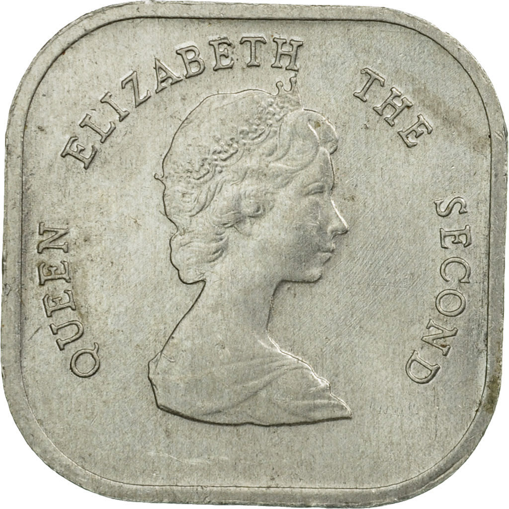 Coin, East Caribbean States, Elizabeth II, 2 Cents, 1986, EF(40-45), Aluminum