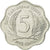Münze, Osten Karibik Staaten, Elizabeth II, 5 Cents, 1989, SS, Aluminium, KM:12