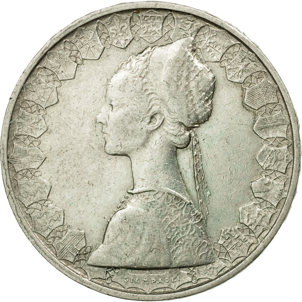 Coin, Italy, 500 Lire, 1959, Rome, EF(40-45), Silver, KM:98