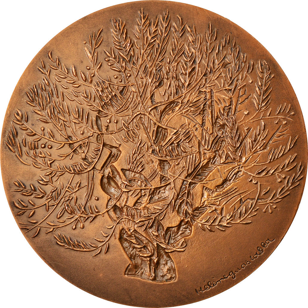 France, Medal, Jean Giono, Arts & Culture, Hélène Guastalla, MS(63), Bronze