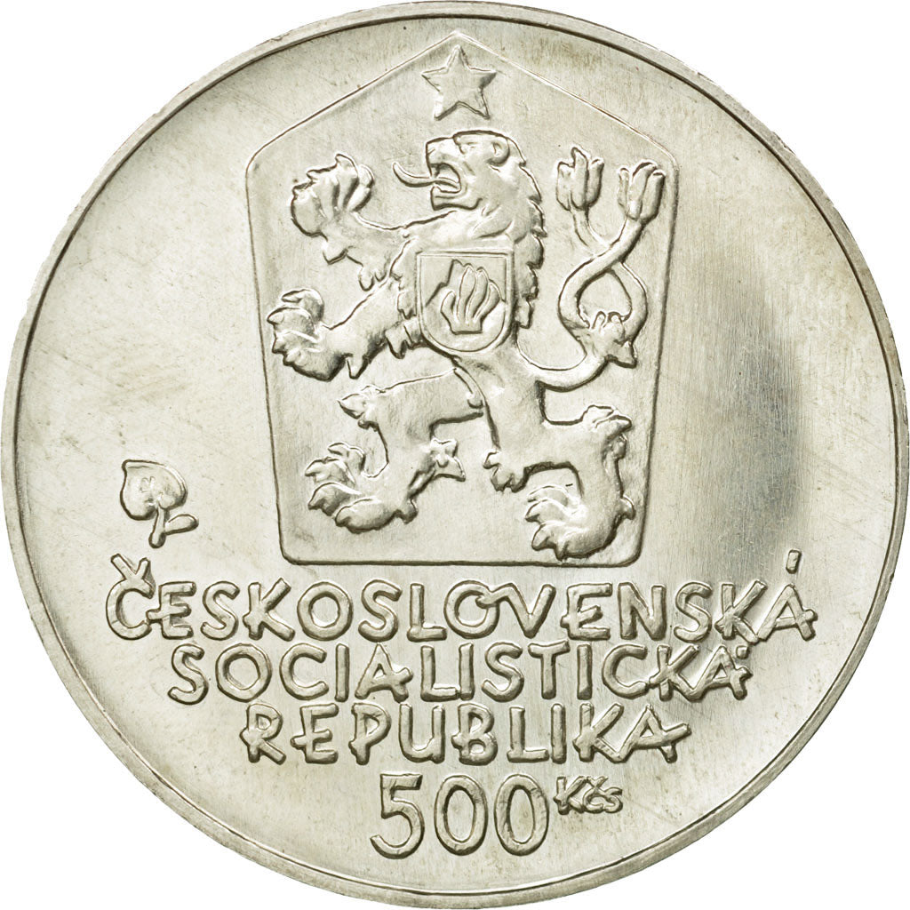 Coin, Czechoslovakia, 500 Korun, 1981, MS(63), Silver, KM:105