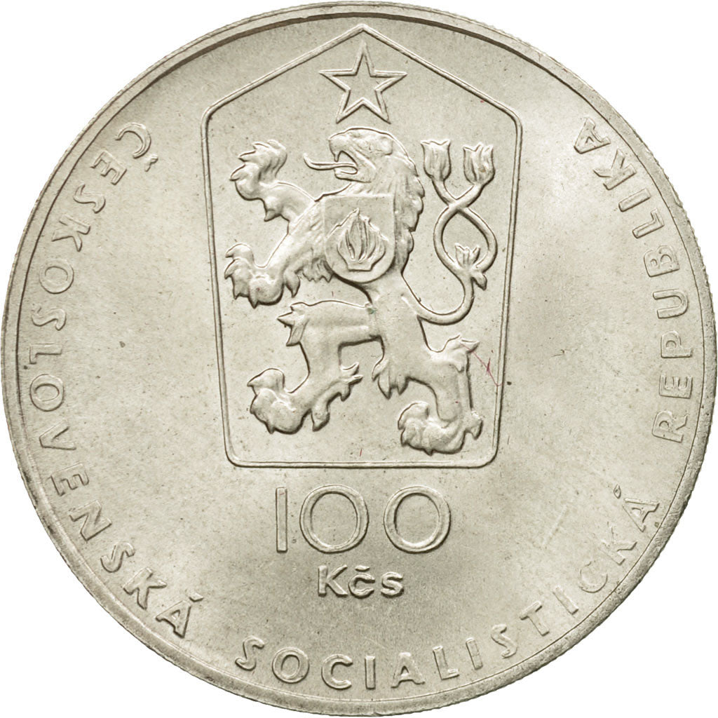Coin, Czechoslovakia, 100 Korun, 1983, MS(63), Silver, KM:109