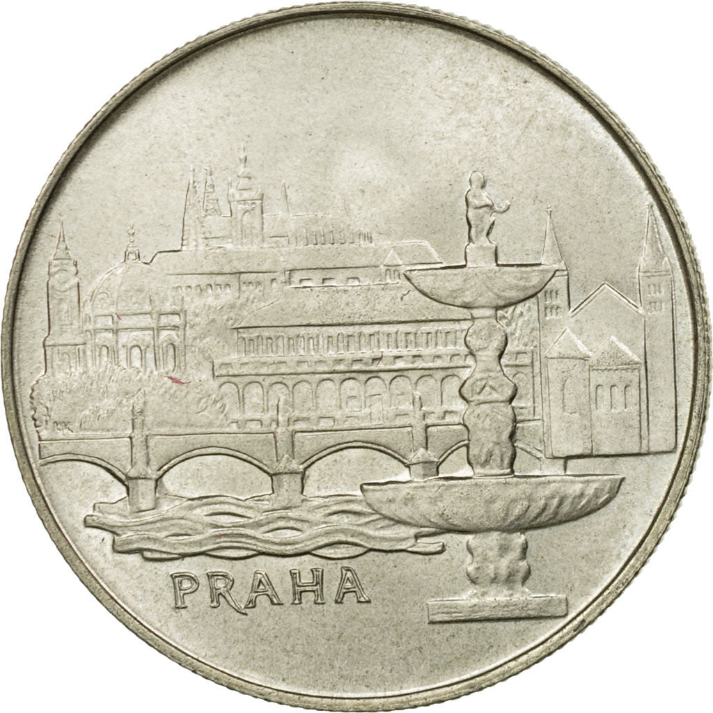 Coin, Czechoslovakia, 50 Korun, 1986, MS(63), Silver, KM:121