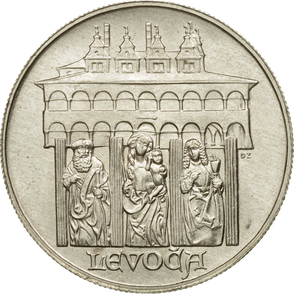 Coin, Czechoslovakia, 50 Korun, 1986, MS(63), Silver, KM:122