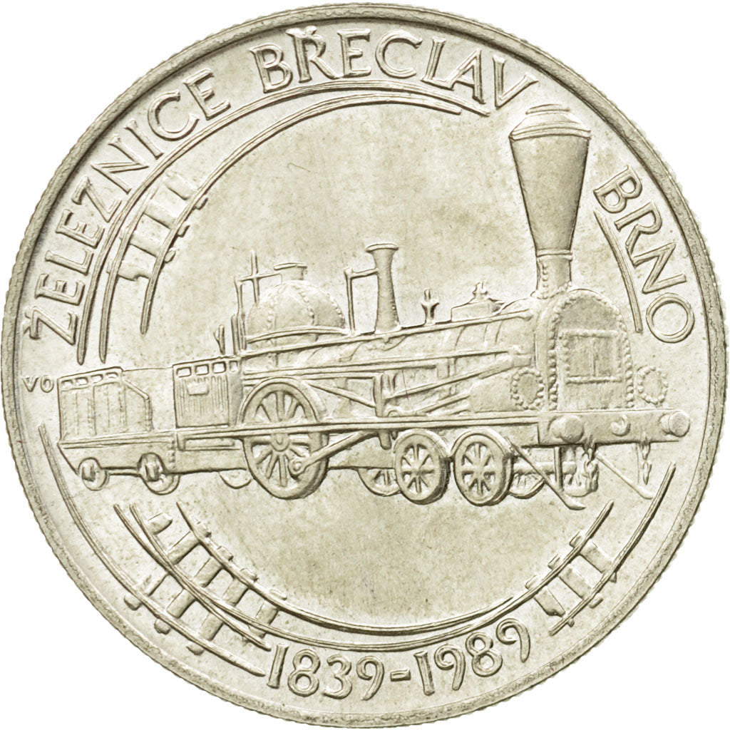 Coin, Czechoslovakia, 50 Korun, 1989, MS(63), Silver, KM:133