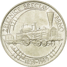 Coin, Czechoslovakia, 50 Korun, 1989, MS(63), Silver, KM:133