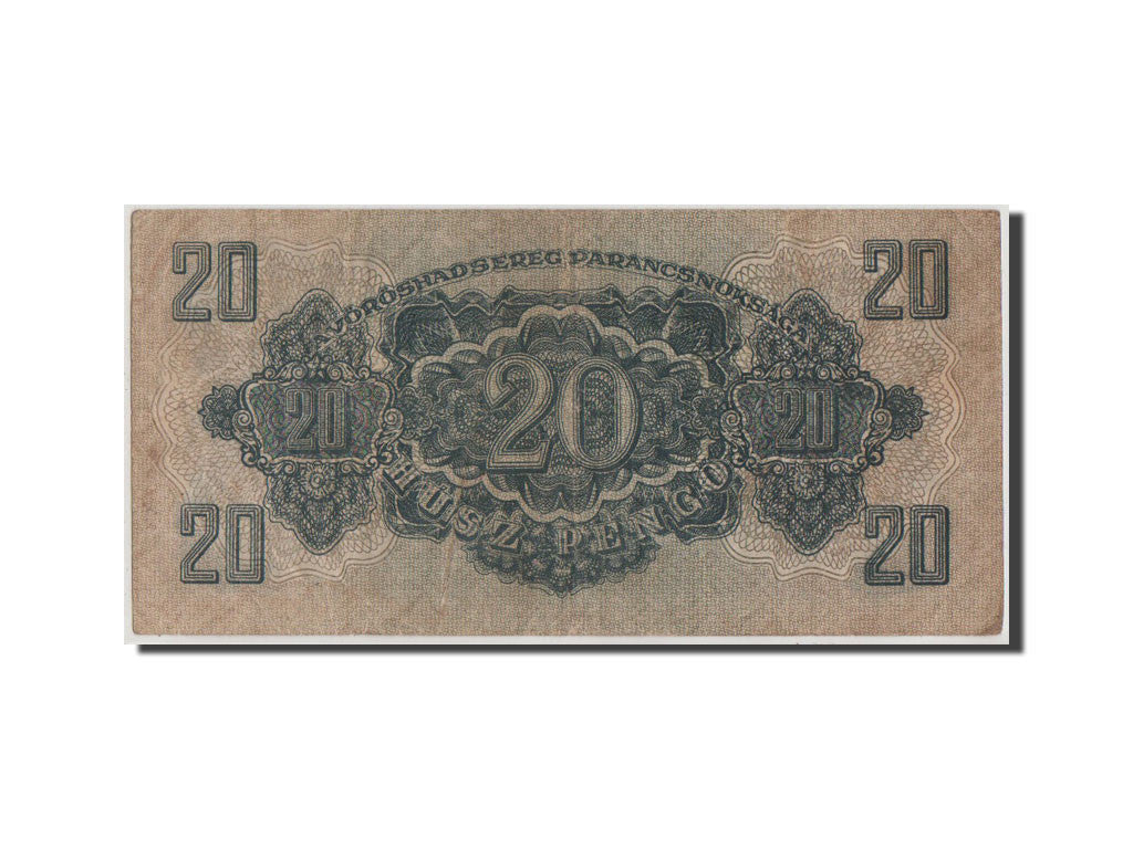 Banconote, Ungheria, 20 Pengö, 1944, BB