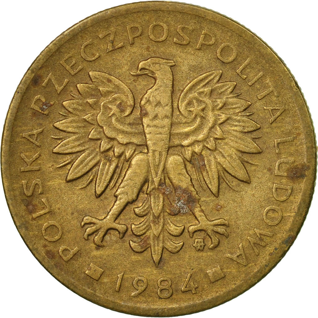 Moneta, Polonia, 2 Zlote, 1984, Warsaw, BB, Ottone, KM:80.1