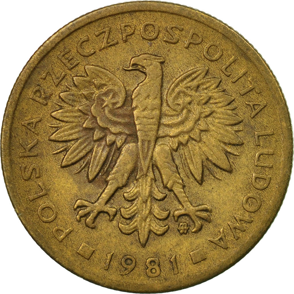 Moneta, Polonia, 2 Zlote, 1981, Warsaw, BB, Ottone, KM:80.1