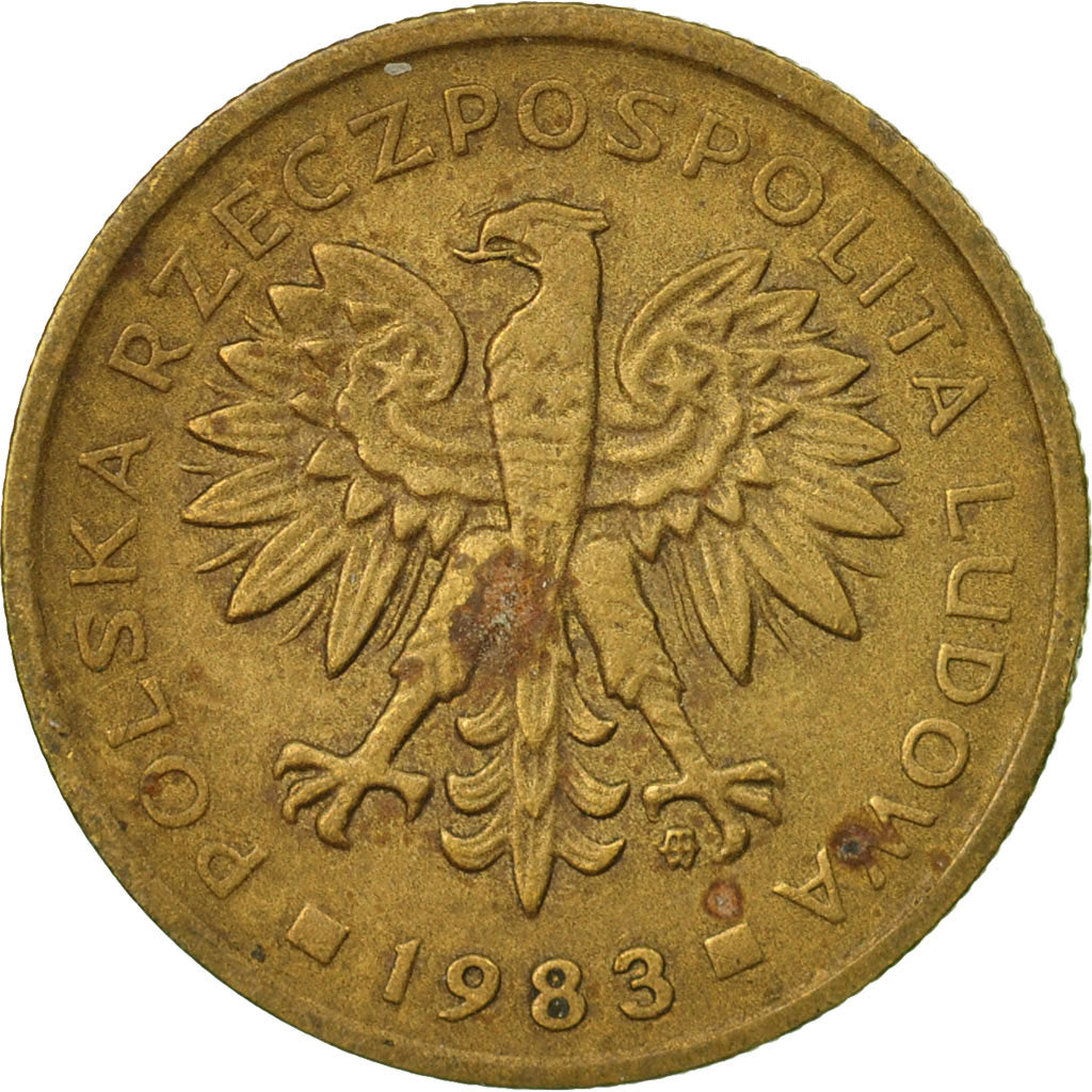 Monnaie, Pologne, 2 Zlote, 1983, Warsaw, TTB, Laiton, KM:80.1