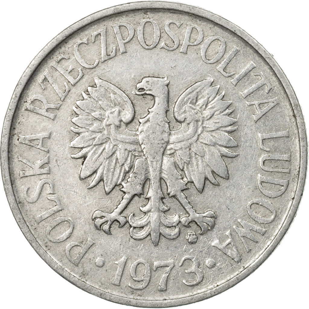 Coin, Poland, 50 Groszy, 1973, Warsaw, EF(40-45), Aluminum, KM:48.1