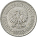 Moneta, Polska, Zloty, 1972, Warsaw, EF(40-45), Aluminium, KM:49.1