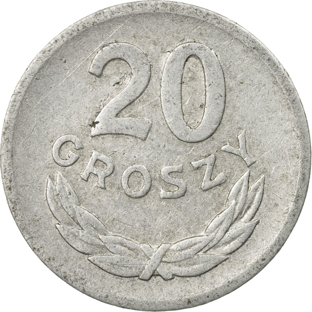 Monnaie, Pologne, 20 Groszy, 1969, Warsaw, TB+, Aluminium, KM:A47